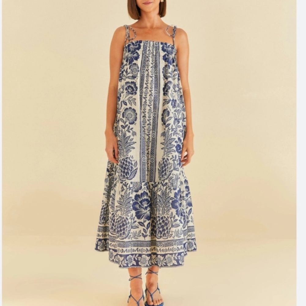 NWT Farm Rio Pineapple Garden Dress, Small - Picture 6 of 12